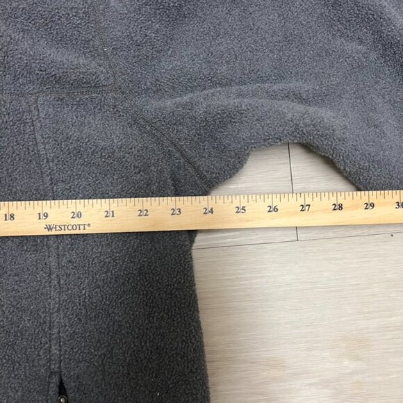 LL Bean Fleece Men’s Gray Sweater Full Zip Outdoor Fluffy Camping Fall Winter - Picture 5 of 6